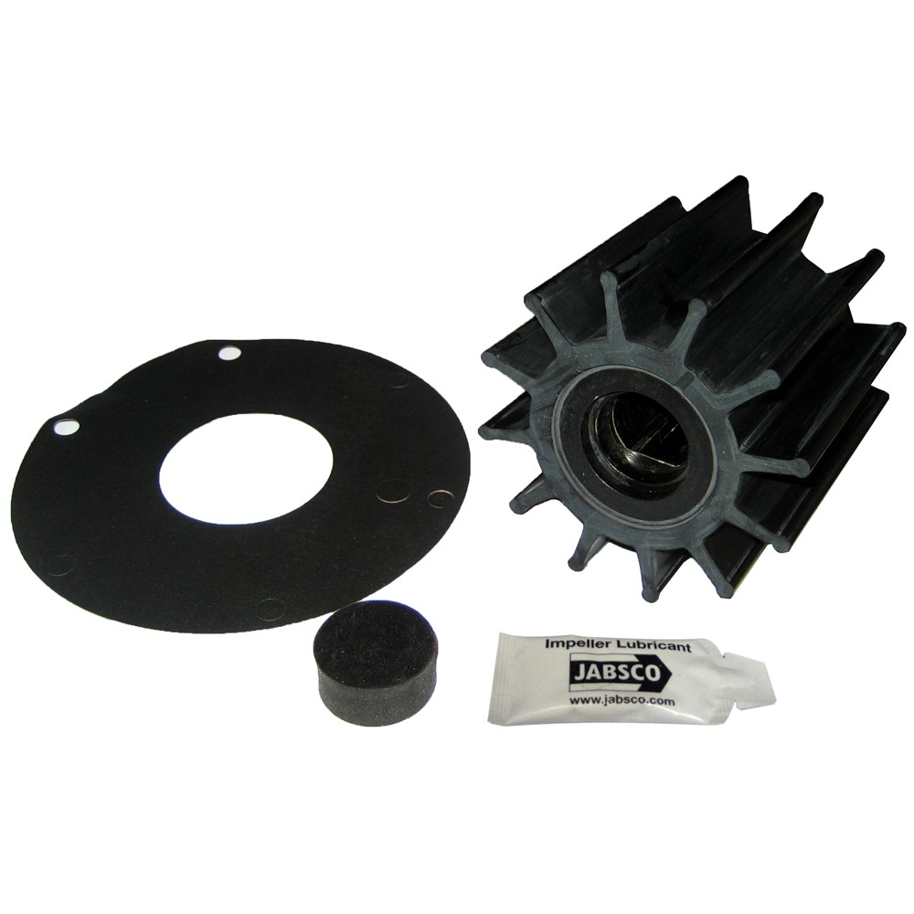 Jabsco 12 Blade Impeller Neoprene Kit 3-3/4 Plastic Insert Double Flat Drive