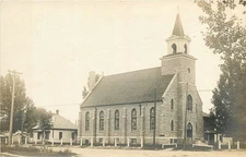 1916 Fort Collins Colorado Stone Church Religion RPPC Postcard 25-11902