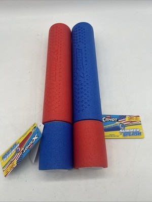New 2-Pack XShot Foam Water Blasters Red & Blue Age6+ FreeS&H