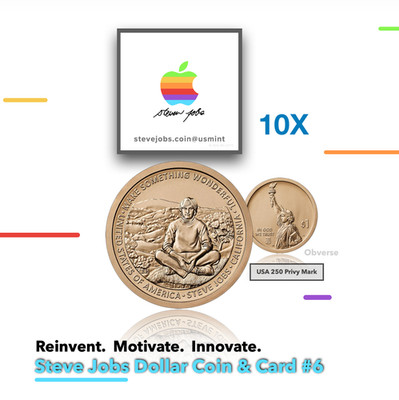 10 COINS  2026 American Innovation   Dollar /  Steve Jobs / California 01