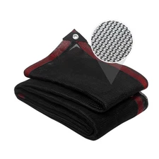 40% Shade Cloth, 6x12FT Black Heavy Duty Mesh Screen Tarp with Grommets for P...