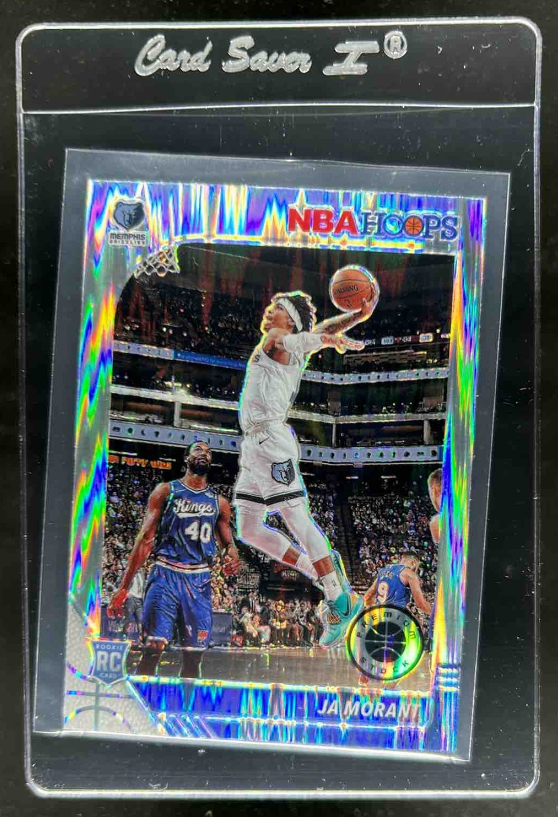 2019-20 Panini Hoops Premium Stock Ja Morant RC Prizm Flash #259 Grizzlies