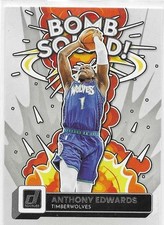 2022-23 Donruss Basketball Bomb Squad Anthony Edwards Timberwolves SG #1
