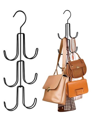 Multifunktionale Eisen Tasche Aufbewahrung Haken-Wandmontage Handtasche Organizer-UK