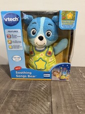 V-Tech Soothing Songs Bear cub Blue Plush Baby Toy Musical Lovey vtech lullaby