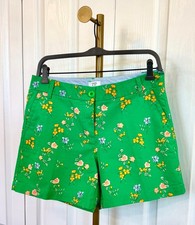 NWOT, Women's Size 6 Caroline Shorts by Crown Ivy, Green Floral 97 Cotton