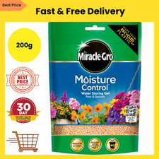 MIRACLE GRO Water Gel Retaining Crystals, Reduce Watering Moisture Pots Hydrated