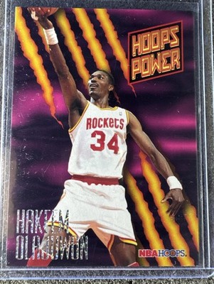 1994-95 Hoops Hakeem Olajuwon #PR-20 Power Stat Ratings Rockets