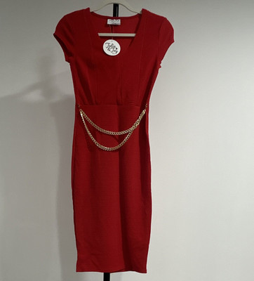 primark cocktail dress Women’s Red Solid Sheath Knee Length UK 14 V-Neck Cap Sleeve Chain Size:4T Dress Blue Linen Blend Square june-2024 Green dress