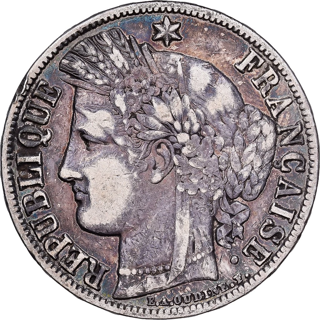 フランス 5フラン銀貨 1851年A（パリ鋳造）Cérèsタイプ Silver 1851 Year French Coins for sale | eBay