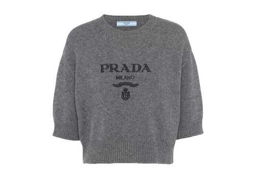PRADA/Knit sweater (thin)/Size 36/Cashmere/GRY/P24U1H S231 11NY | eBay