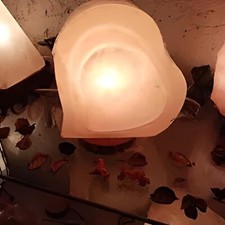 LAMPADA DI SALE ROSA scolpita a CUORE grande di 3,5 kg