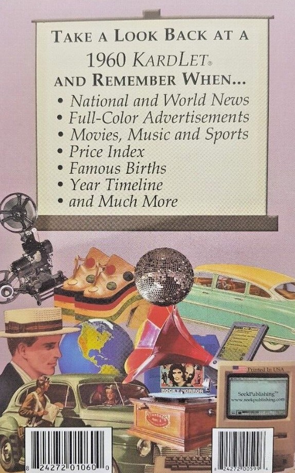 Seek Publishing Remember When KardLet 19601969 Famous Birthday Year
