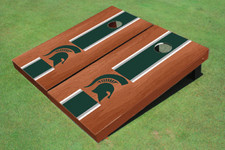 Michigan State University Hunter Rosewood Matching Long Strip Cornhole Boards