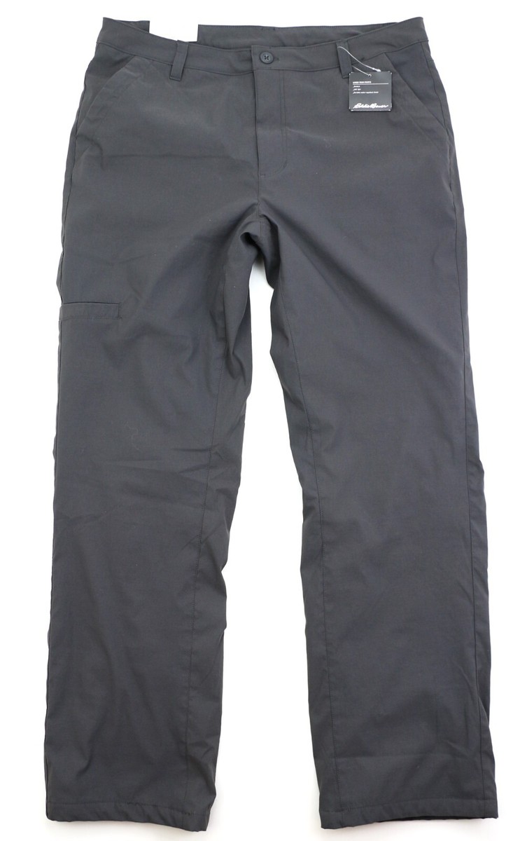 Eddie Bauer Fleece Lined Tech Pants Men's Sizes Water Resistant