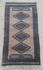 TAPPETI DI LANA VINTAGE AUTENTICI ANNODATI A MANO TAPPETI PAKISTANI IN PILE D...