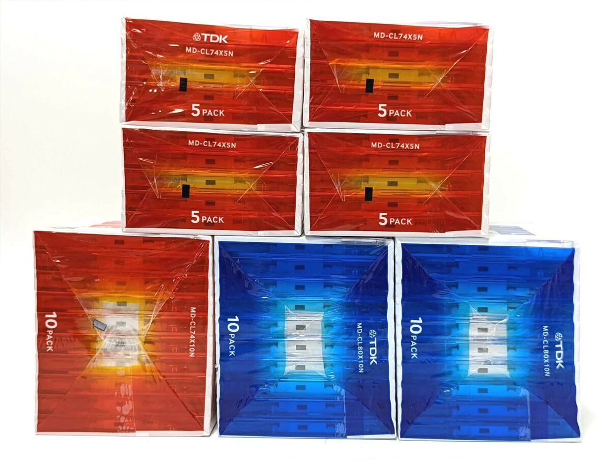 NEW SEALED x 50-Discs】TDK MD Mini Disc 74 & 80 min NEW SEALED x 50-Discs】TDK MD Mini Disc 74 & 80 min