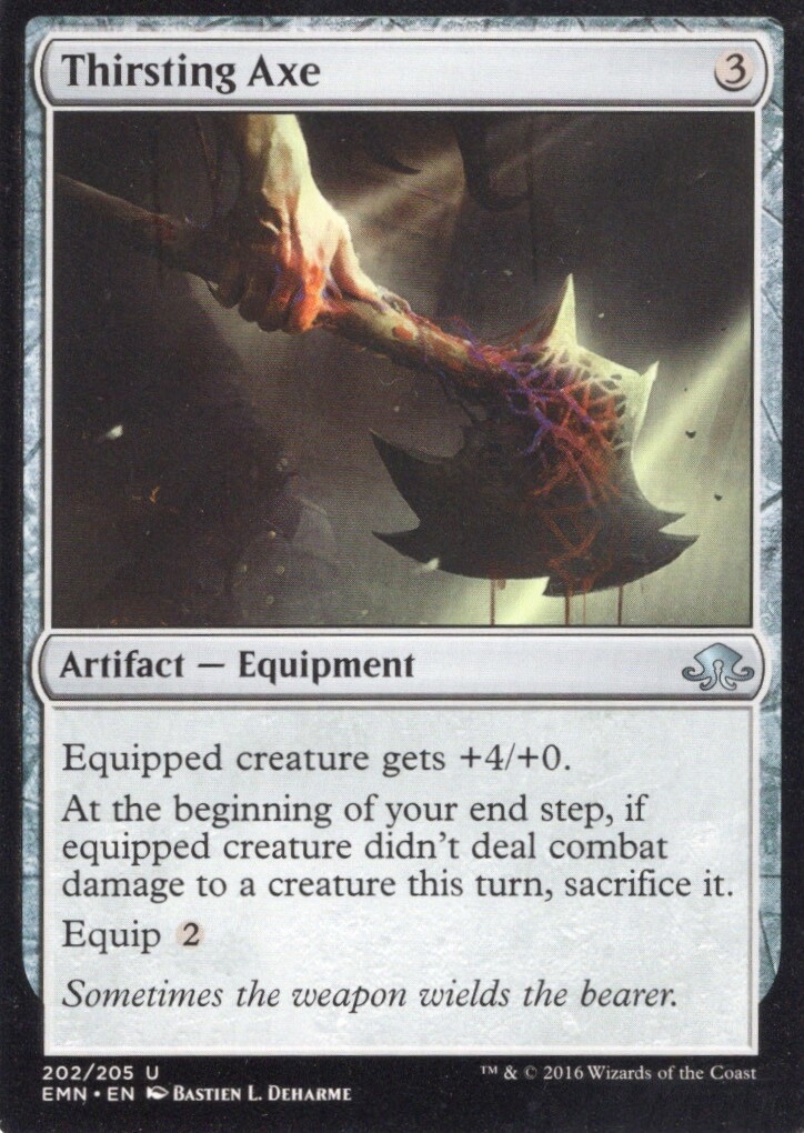 THIRSTING AXE 202/205 ELDRITCH MOON MTG MAGIC LP