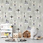 3D Dog Cartoon Watercolor Pattern Wallpaper Wall Murals Removable Wallpaper