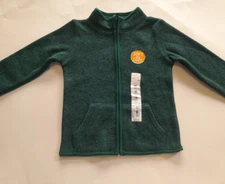 Jumping Beans Toddler Boys NWT Size 18 Months Green Full-Zip Long Sleeve Sweater
