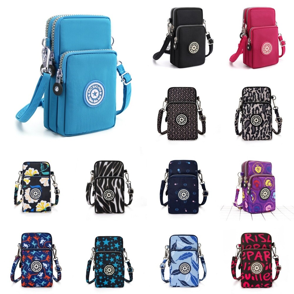 Crossbody Purse Waterproof Phone Bag Women/Men Sports Arm Bag Wrist Wallet