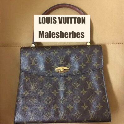 Louis Vuitton Malesherbes Hand Bag Monogram M51379 USED From JAPAN
