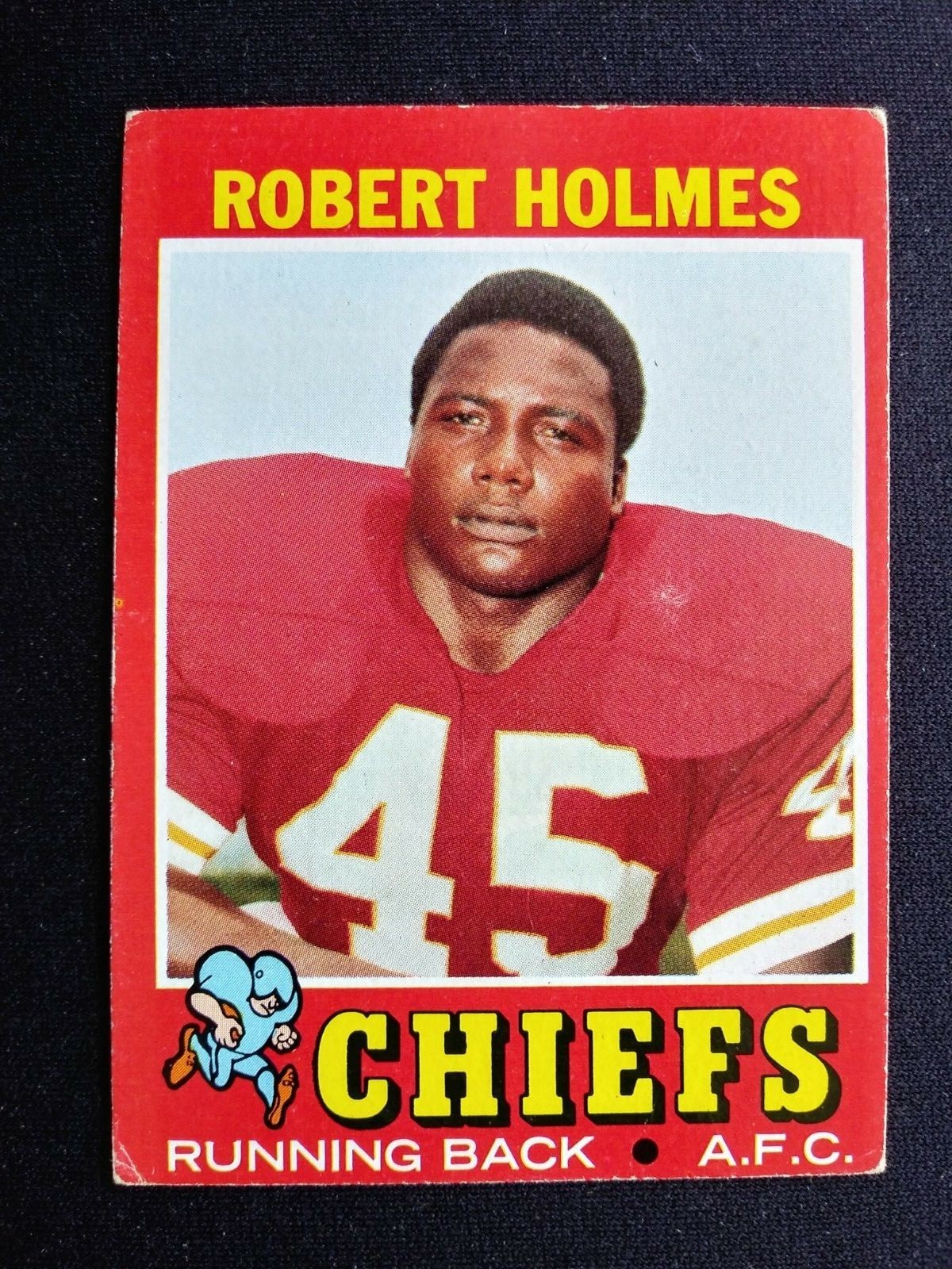 1971 Topps Football Card 254 Robert Holmes Kansas City Chiefs eBay