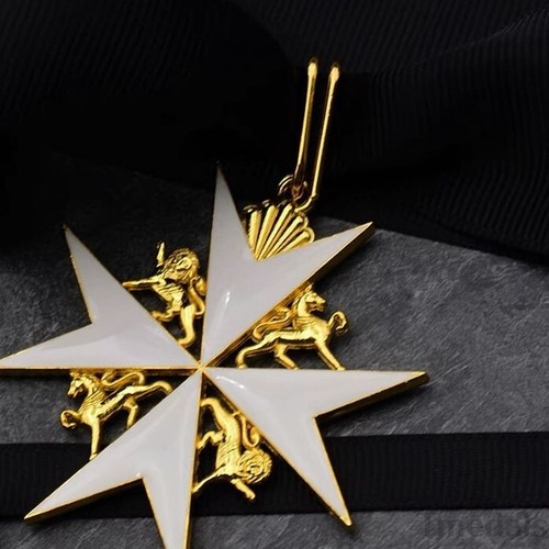 UK Knights Commander's Cross - Order of St. John Medal neck Ribbon Version