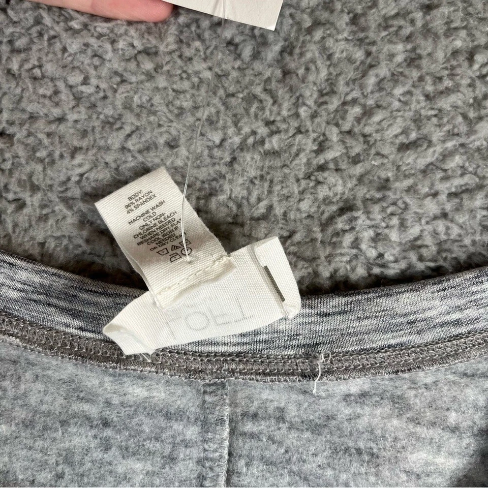 Vestido de salón Loft Outlet nuevo con etiquetas forrado de lana manga campana gris jaspeado talla M Foto 4 de 4