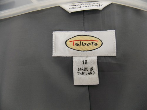 NWT Talbots Blazer Size 18 Wool Blend Stretch Fabric Italy Lined MSRP $188 - Picture 6 of 10