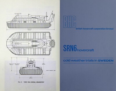 SR.N6 Hovercraft Technische Dokumente Bericht Archiv DVD 1960er British Corp
