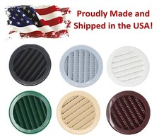 4 Round Plastic Vent Louver Soffit Air Vent R...