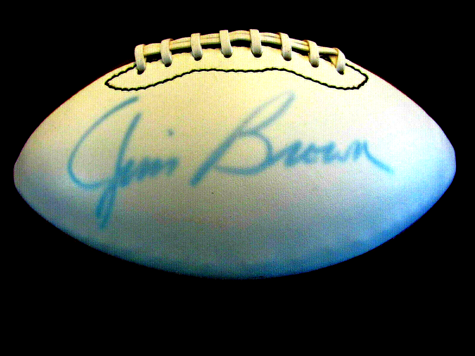 Jim Brown Autographed Signed Cleveland Browns # 32 HOF AUTO VINTAGE WILSON FOOTBALL BECKETT 