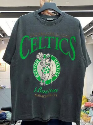 BOSTON CELTICS basketball logo short sleeve retro shirt KV26772