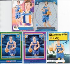 5-TYLER KOLEK 2024-25 PANINI INSERT,PARALLEL,PRIZM & 4 COLORS PATCH ROOKIE CARDS