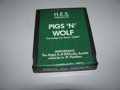 Pigs 'N' Wolf Original H.E.S Classic For Atari 2600 