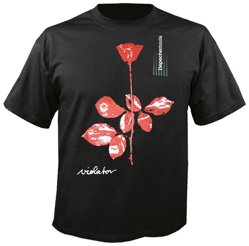 T-shirt Depeche Mode Violator Licence Officielle, Noir, Coupe Régulière, 100% Coton, Neuf Avec étiquette