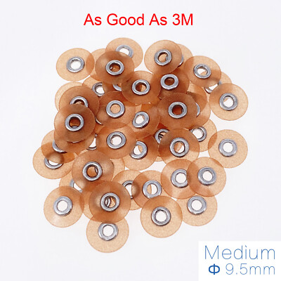 50Pcs Dental 2381M Sof-Lex XT Contouring & Polishing Pop-On Discs 3/8'' Medium