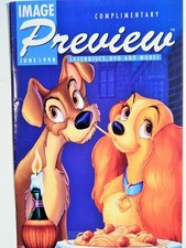 LADY AND TRAMP DISNEY ANIMATED CLASSIC COVER 1990S VTG LASERDISC AD