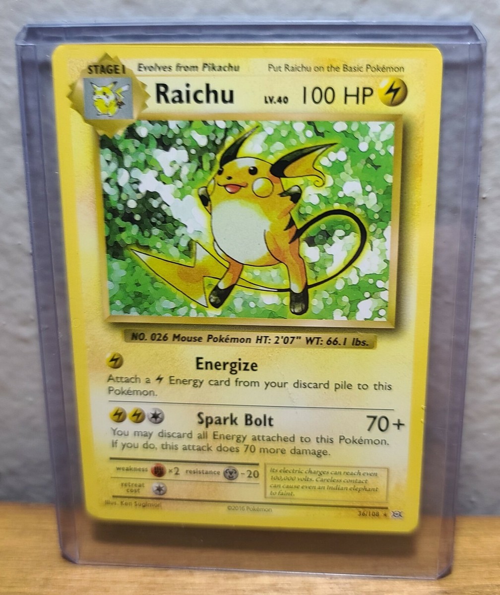 Raichu 36/108 Non-Holo Pokémon Card | eBay