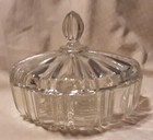 Vintage Anchor Hocking Old Cafe Candy Dish With Lid / 7" Diameter  — photo 2