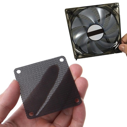 60mm PC Fan Dust Filter Computer Fans Filter Cooler PVC Black Dustproof Mesh 5x - Afbeelding 8 van 8