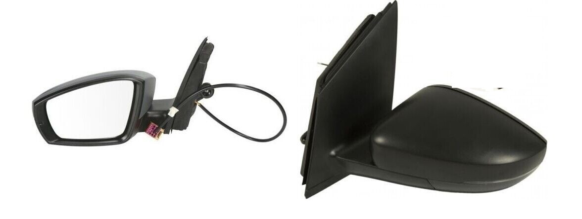 Left Exterior Mirror For VW Polo 6R 2009-2017 Black 10 Openings
