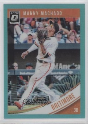 2018 Panini Donruss Optic Aqua Prizm 75/299 Manny Machado #154 0q1p