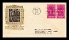 Dr Jim Stamps Washington Inauguration Pair First Day Cover Staehle Cachet