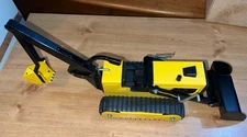 Vintage 70's Tonka T-6 Trencher Backhoe Bulldozer  Pressed Steel # 810659