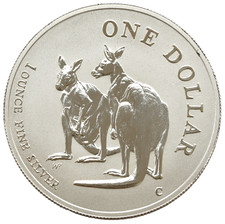 AUSTRALIA 1 DOLAR 1999 KANGUR 1 UNCJA SREBRO .999
