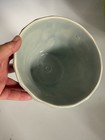 Vintage Gray and Chartreuse Bauer Pottery Swirl Flower Pots #6 — photo 9
