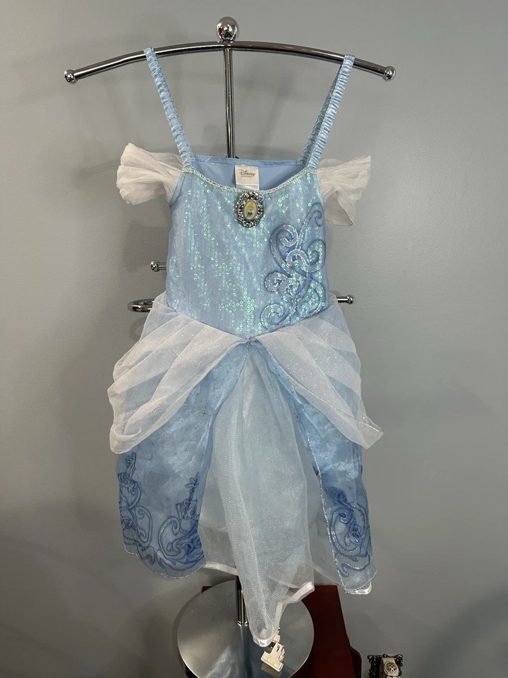Disney Store Cinderella Dress Pretend Play Dress Up Costume Girls Size 5/6 * - Image 4 of 4