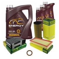 Inspektionspaket 8L Mannol Energy 5W-30 FüR Mercedes R231 500 C218 CLS S212 E